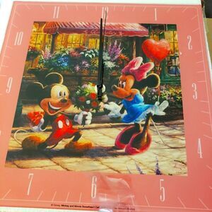 Thomas Kinkade Disney Mickey and Minnie Wall Clock